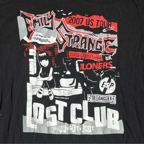 Black Graphic Short Sleeve Tee - Dist Club Design - Picture 3 of 4